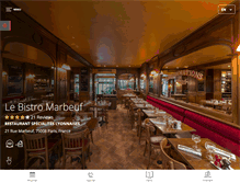 Tablet Screenshot of lebistromarbeuf.com